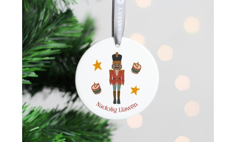 Nutcracker Soldier Welsh Christmas Tree Decoration 2